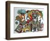 Chihuahua and Pitbull in Mexico-Oxana Zaika-Framed Giclee Print