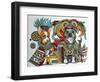 Chihuahua and Pitbull in Mexico-Oxana Zaika-Framed Giclee Print