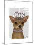 Chihuahua and Tiara-Fab Funky-Mounted Art Print