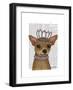 Chihuahua and Tiara-Fab Funky-Framed Art Print