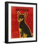 Chihuahua (black and tan)-John Golden-Framed Art Print