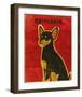 Chihuahua (black and tan)-John Golden-Framed Art Print