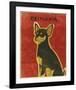 Chihuahua (black and tan)-John W^ Golden-Framed Art Print