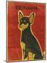 Chihuahua (black and tan)-John W Golden-Mounted Giclee Print