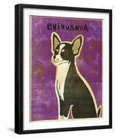 Chihuahua (black and white)-John Golden-Framed Giclee Print