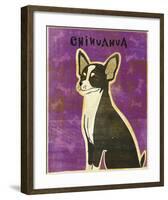 Chihuahua (black and white)-John Golden-Framed Giclee Print