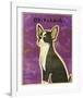 Chihuahua (black and white)-John W^ Golden-Framed Art Print