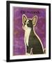 Chihuahua (black and white)-John W^ Golden-Framed Art Print