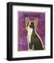 Chihuahua (black and white)-John W^ Golden-Framed Art Print