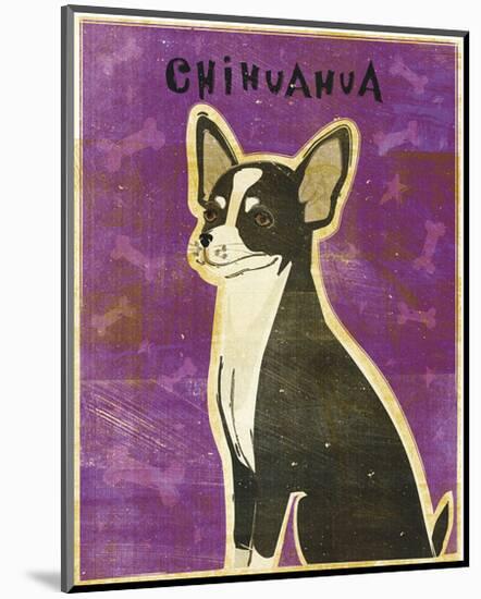Chihuahua (black and white)-John W^ Golden-Mounted Art Print