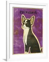 Chihuahua (black and white)-John W Golden-Framed Giclee Print