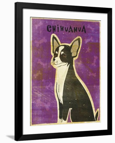 Chihuahua (black and white)-John W Golden-Framed Giclee Print