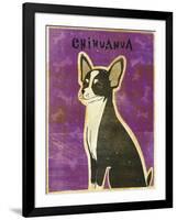 Chihuahua (black and white)-John W Golden-Framed Giclee Print