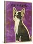 Chihuahua (black and white)-John W Golden-Stretched Canvas