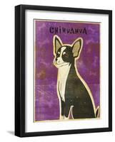 Chihuahua (black and white)-John W Golden-Framed Giclee Print