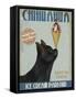 Chihuahua, Black, Ice Cream-Fab Funky-Framed Stretched Canvas