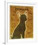 Chihuahua (black)-John Golden-Framed Giclee Print