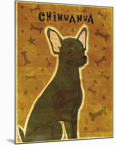 Chihuahua (black)-John Golden-Mounted Giclee Print