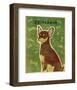 Chihuahua (chocolate and tan)-John W^ Golden-Framed Art Print