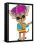 Chihuahua Guitar-mkoudis-Framed Stretched Canvas