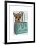 Chihuahua in Bag-Fab Funky-Framed Art Print