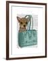 Chihuahua in Bag-Fab Funky-Framed Art Print