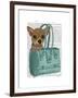 Chihuahua in Bag-Fab Funky-Framed Art Print