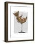 Chihuahua in Cocktail Glass-Fab Funky-Framed Art Print