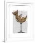 Chihuahua in Cocktail Glass-Fab Funky-Framed Art Print