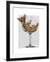 Chihuahua in Cocktail Glass-Fab Funky-Framed Art Print