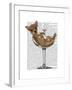 Chihuahua in Cocktail Glass-Fab Funky-Framed Art Print