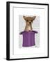 Chihuahua in Top Hat-Fab Funky-Framed Art Print