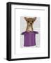 Chihuahua in Top Hat-Fab Funky-Framed Art Print