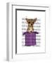 Chihuahua in Top Hat-Fab Funky-Framed Art Print