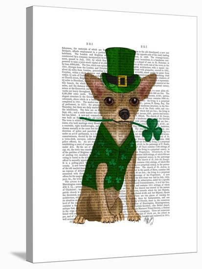 Chihuahua Leprechaun-Fab Funky-Stretched Canvas