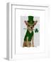 Chihuahua Leprechaun-Fab Funky-Framed Art Print