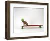 Chihuahua on a Skateboard-Chris Rogers-Framed Premium Photographic Print