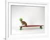 Chihuahua on a Skateboard-Chris Rogers-Framed Photographic Print