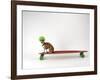 Chihuahua on a Skateboard-Chris Rogers-Framed Photographic Print