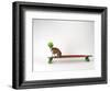 Chihuahua on a Skateboard-Chris Rogers-Framed Photographic Print