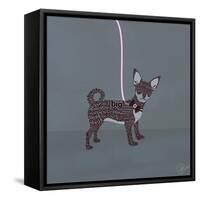 Chihuahua on Blue-Dominique Vari-Framed Stretched Canvas