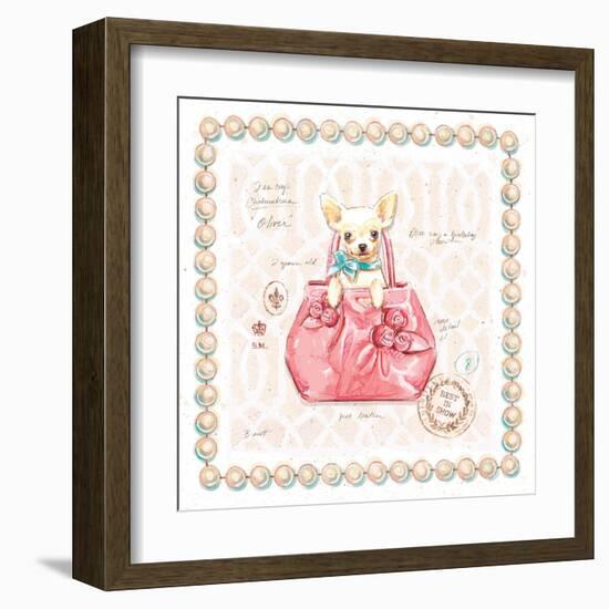 Chihuahua Puppy Purse-Chad Barrett-Framed Art Print