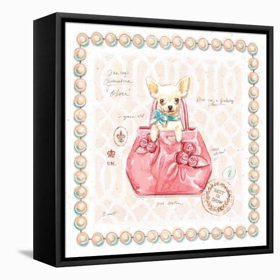 Chihuahua Puppy Purse-Chad Barrett-Framed Stretched Canvas