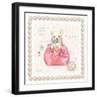 Chihuahua Puppy Purse-Chad Barrett-Framed Art Print