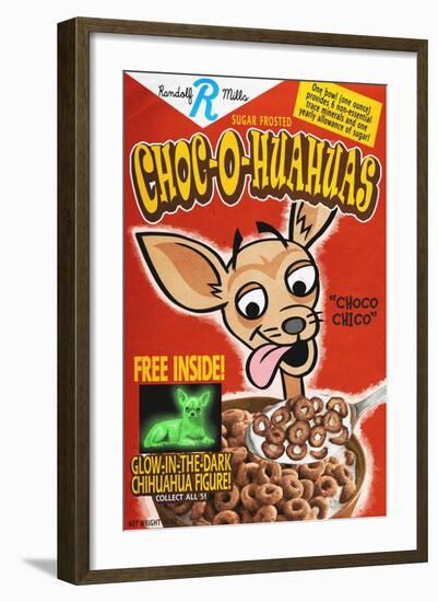 Chihuahua - Retro Cereal Ad-Lantern Press-Framed Art Print