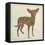 Chihuahua Shape-James W. Johnson-Framed Stretched Canvas