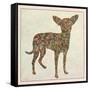 Chihuahua Shape-James W. Johnson-Framed Stretched Canvas