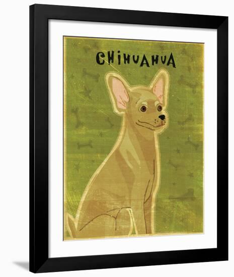 Chihuahua (tan)-John W^ Golden-Framed Art Print