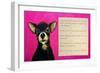 Chihuahua with a Blind Man in a Restaurant-Cathy Cute-Framed Giclee Print