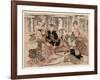 Chikurin No Kabe No Mae No Shichikenjin-Kubo Shunman-Framed Giclee Print